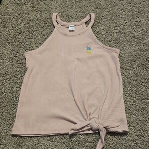 Old Navy Light Pink Tank Top with Pineapple Detail